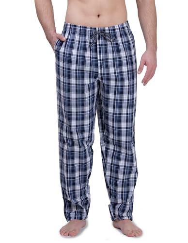 Moonline - Herren Webhose Freizeithose Loungewear aus 100% Baumwolle, Farbe:navy, Größe:46/48 von Moonline