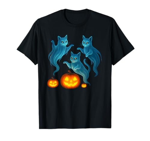 Gruseliger niedlicher Herbst-Kürbis-Patch, Katzenliebhaber, Katzen T-Shirt Gruseliger niedlicher Herbst-Kürbis-Patch, Katzenliebhaber, Katzen T-Shirt von Moonlit Designs Spooky Cat Apparel