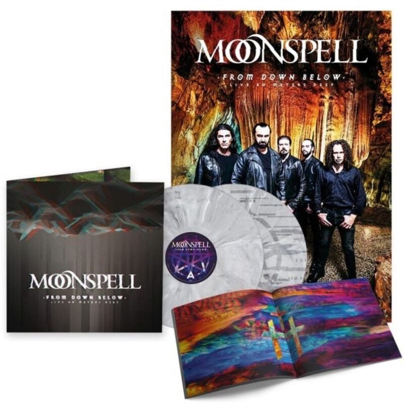 From down below - Live 80 meters deep von Moonspell - 2-LP (Coloured, Limited Edition, Re-Release, Standard) von Moonspell
