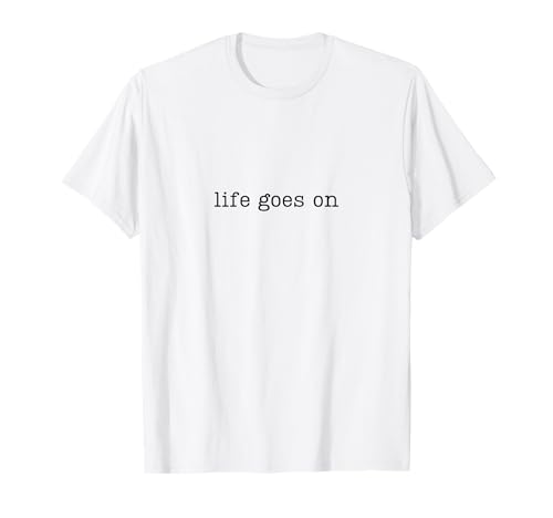 Moonstar Mono Herren T-Shirt Das BTS-Leben geht minimalistisch weiter Blau Kurzarm Klein Klassisch Einfarbig von Moonstar Mono