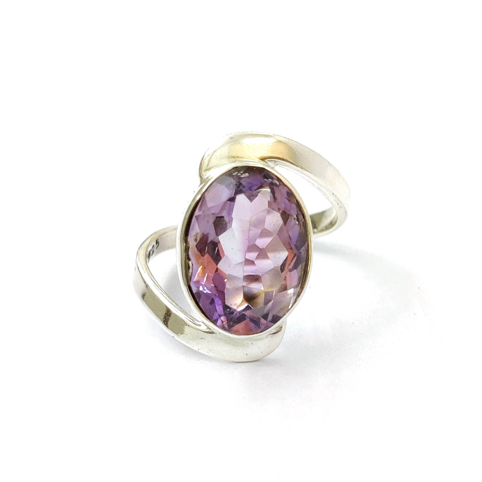 Amethyst Silber Ring 925 Sterling Edelstein Verlobungsring Frauen Für Geschenk Für Sie Einzigartige von Moonstoneringstore