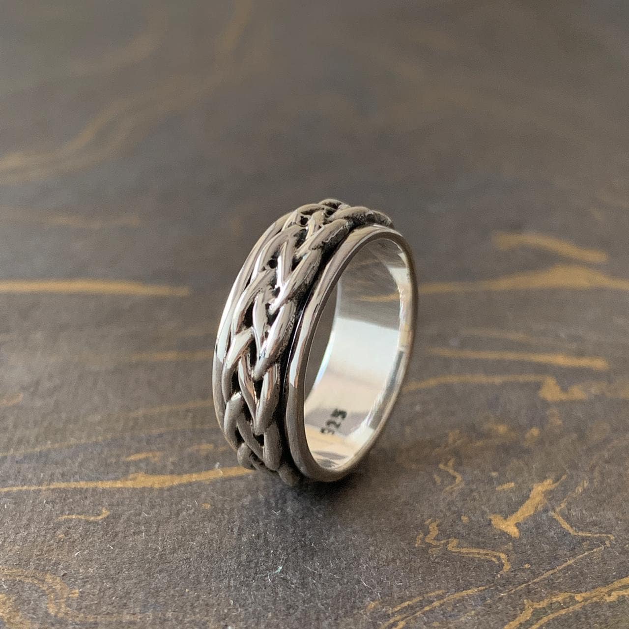 Designer Spinner Ring 925 Sterling Silber Multi Spins Handgemachter Daumenring Bester Für Geschenk von Moonstoneringstore