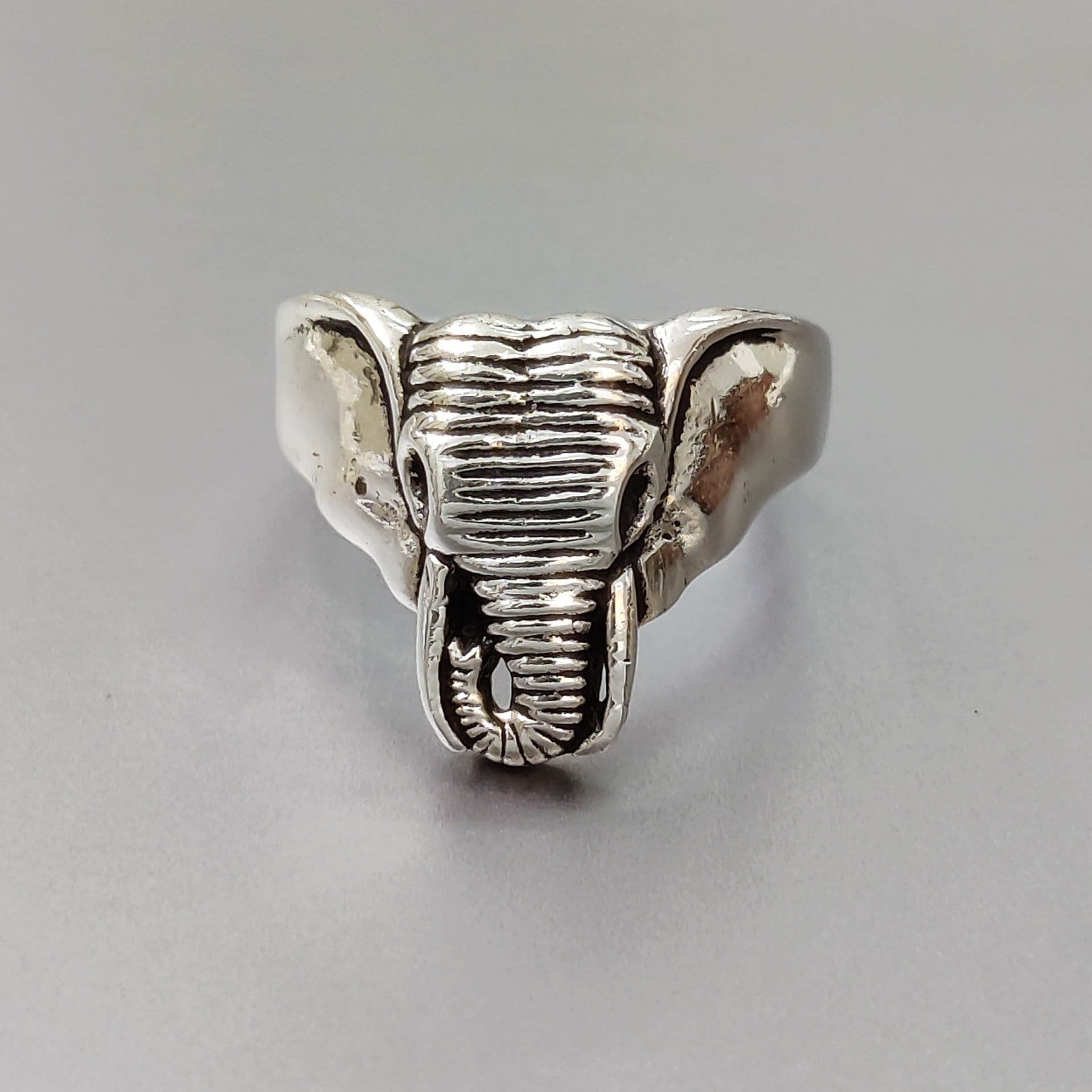 Elefant Silber Ring, 925 Sterling Handgefertigter Ring Für Geschenk, Reiner Silberring, Männerring, Schöner Hübscher von Moonstoneringstore