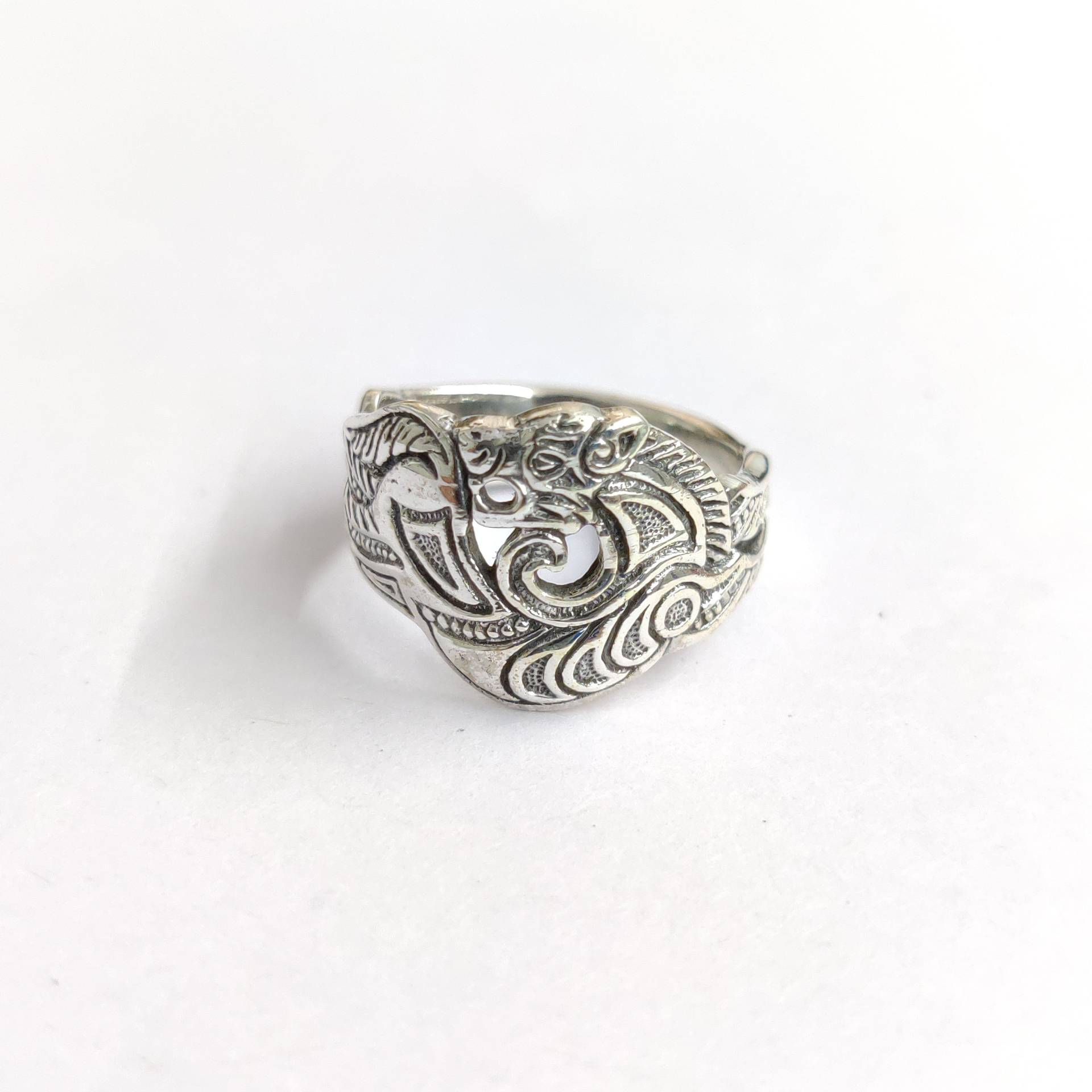 Eleganter Silber Ring, 925 Sterling Handgefertigter Reiner Silberring, Hübscher Designerring, Herrenring von Moonstoneringstore