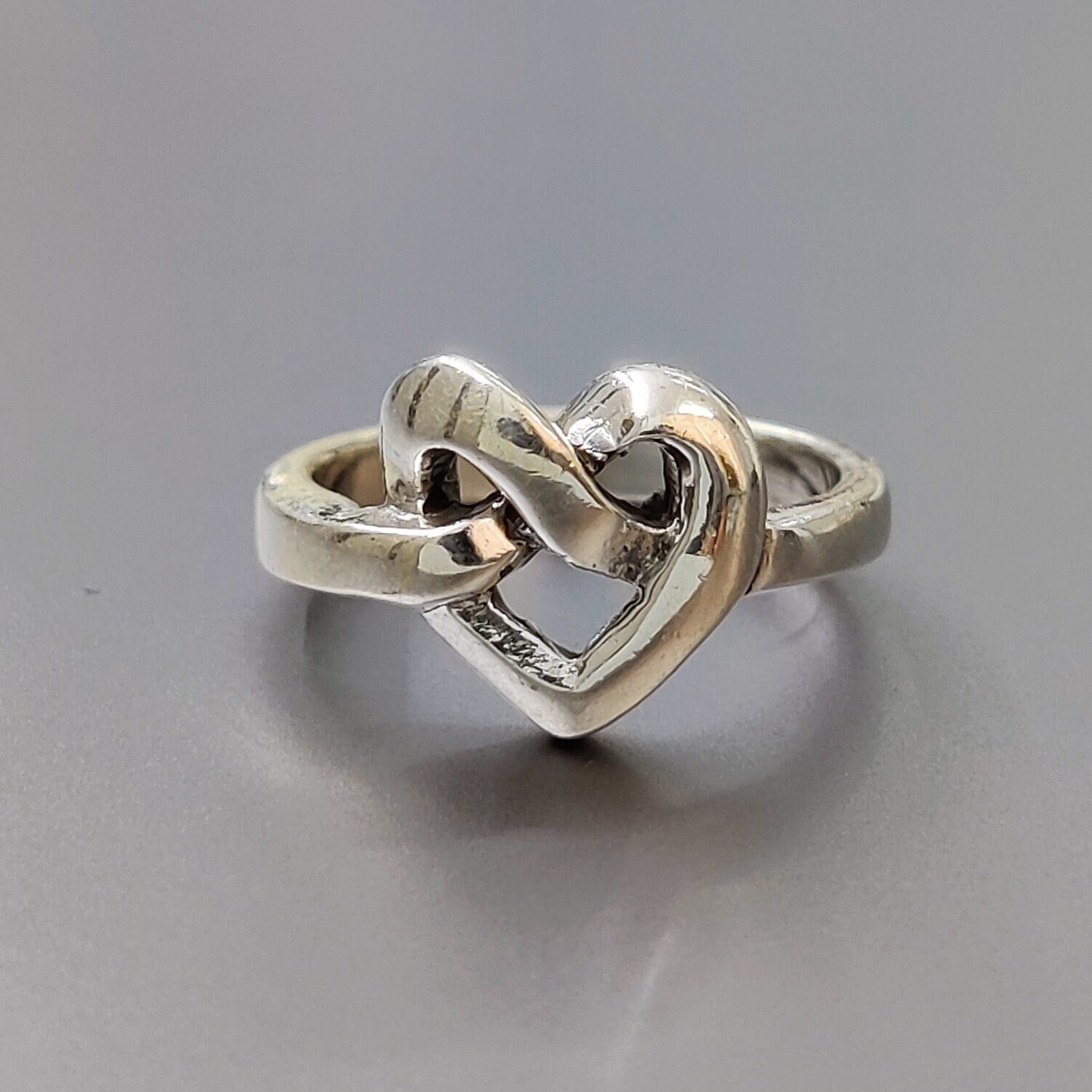 Schlichter 925 Sterling Silber Ring Herz Liebe Ringe Für Valentinstag Paar Ringe, Handgemachter Schmuck, Beste Hochzeitsgeschenke Sie Und Ihn von Moonstoneringstore