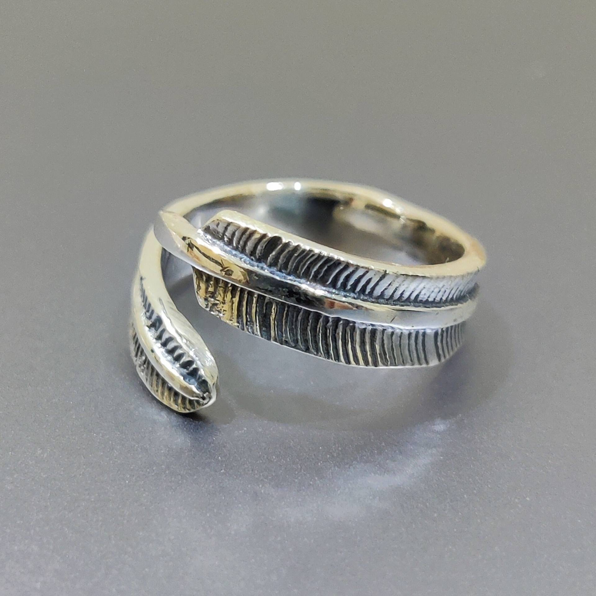 Silber Schlichter Ring, 925 Sterling Handgemachter Männer Reiner Frauen Attraktiver Verstellbarer Ring Silber Schlichter Ring, 925 Sterling Handgemachter Männer Reiner Frauen Attraktiver Verstellbarer Ring von Moonstoneringstore