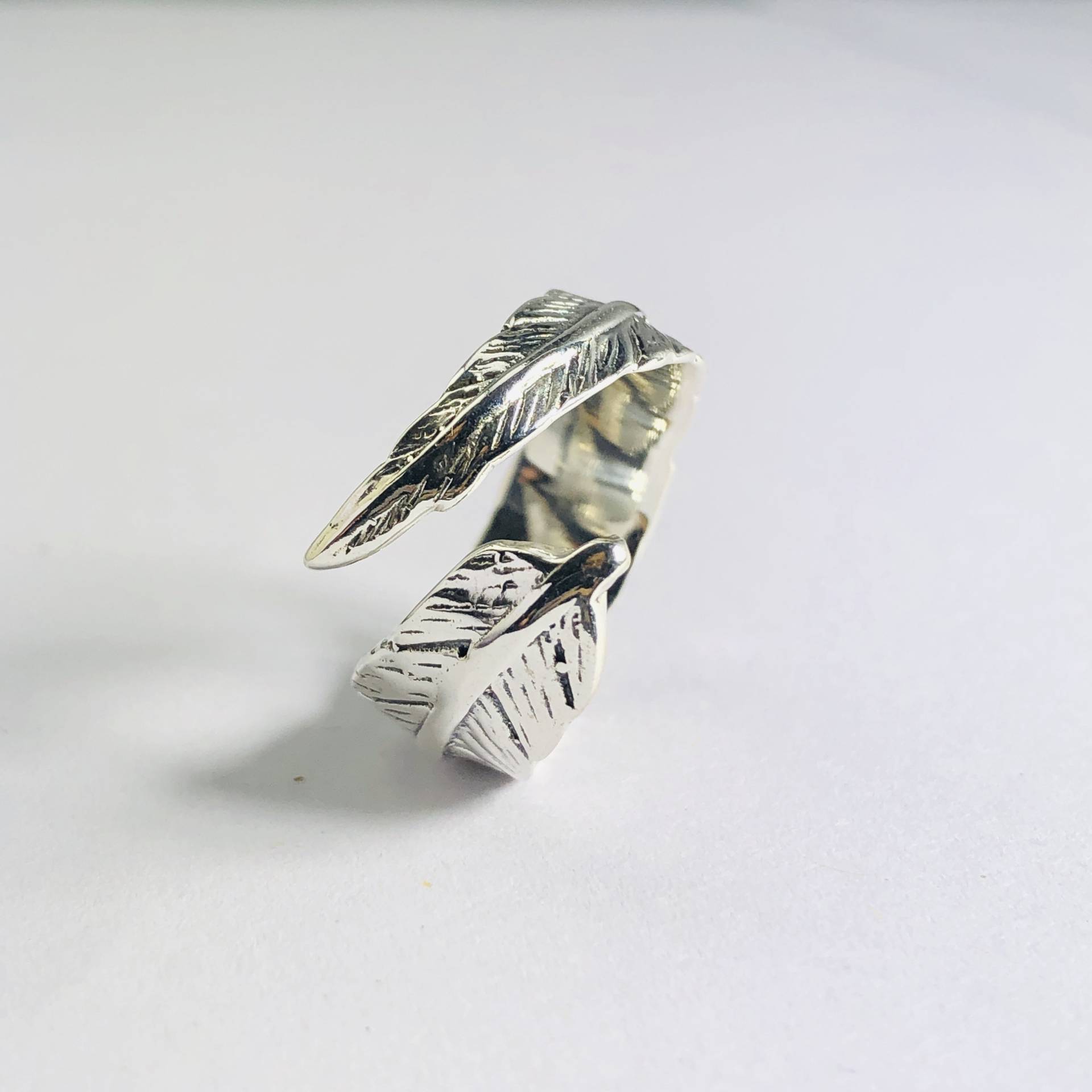 Verstellbarer Schlichter Ring-925 Sterling Silber-Handgemachter Ring-Angst Ring-Daumen Ring-Ring Für Geschenk-Stressabbau, Erschwinglicher Schmuck von Moonstoneringstore