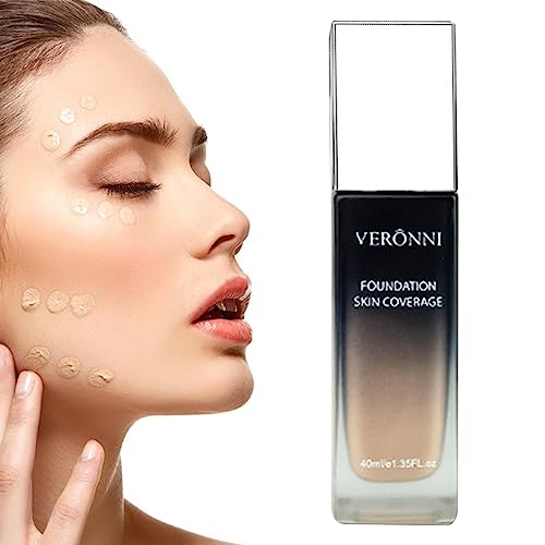 Foundation-Make-up | Make-up-Grundlage für das Gesicht | 1,35 Oz Hydrating Concealer Foundation, feuchtigkeitsspendende Basis-Flüssigkeits-Cover-Creme für Mischhaut und fettige Haut Moonyan von Moonyan