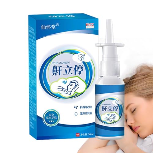 Schnarchlösungsspray,Stop Snore Spray Men 1,01 oz | Schnarchlinderung und besserer Schlaf – Milde Kräuterflüssigkeit, praktisches und durchdachtes Geschenk Moonyan von Moonyan