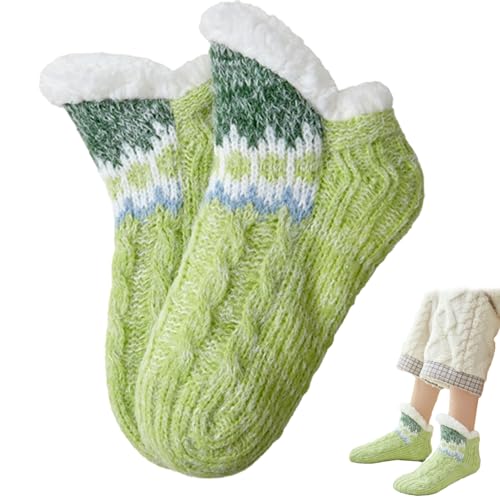 Warme Fuzzy-Socken,Weiche und warme Lammwollsocken mit Anti-Rutsch-Gripper | Damenmode für Wohnzimmer, Schlafzimmer, Esszimmer, Arbeitszimmer, Spielzimmer Moonyan von Moonyan