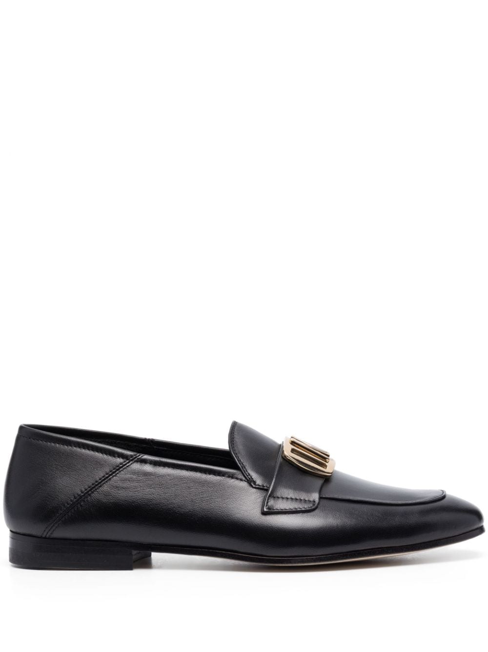 Moorer Loafer mit Logo-Schild - Schwarz von Moorer