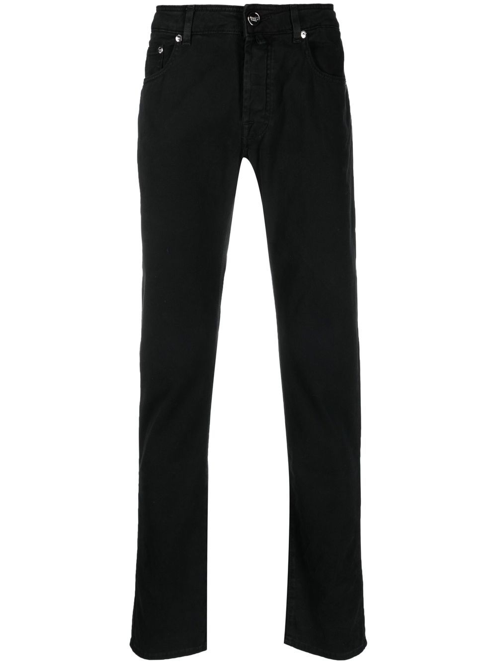 Moorer Klassische Straight-Leg-Jeans - Schwarz von Moorer