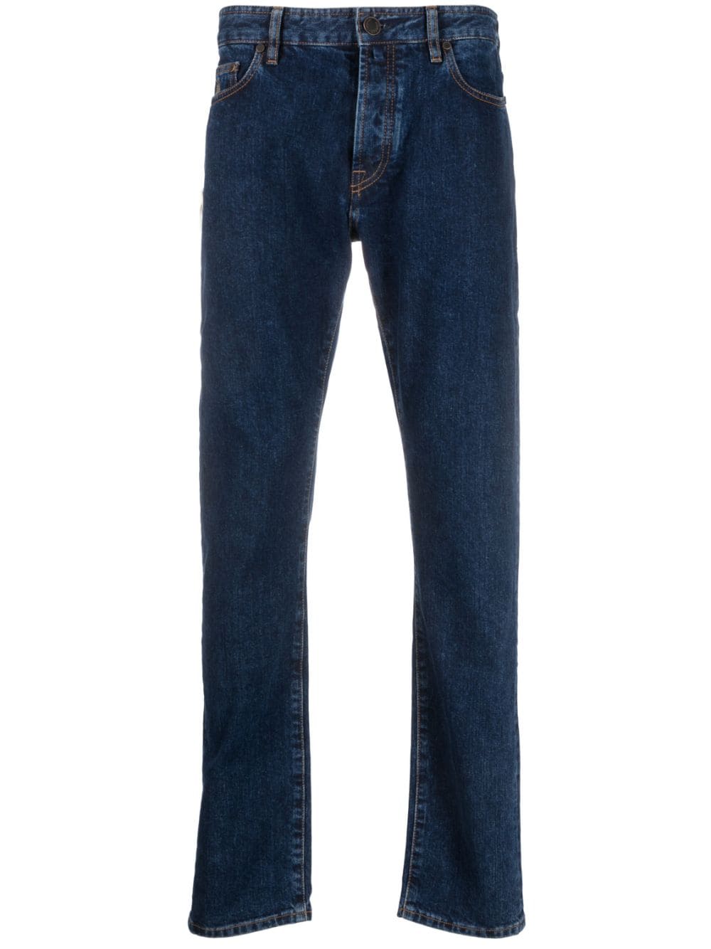 Moorer Dunkle Straight-Leg-Jeans - Blau von Moorer