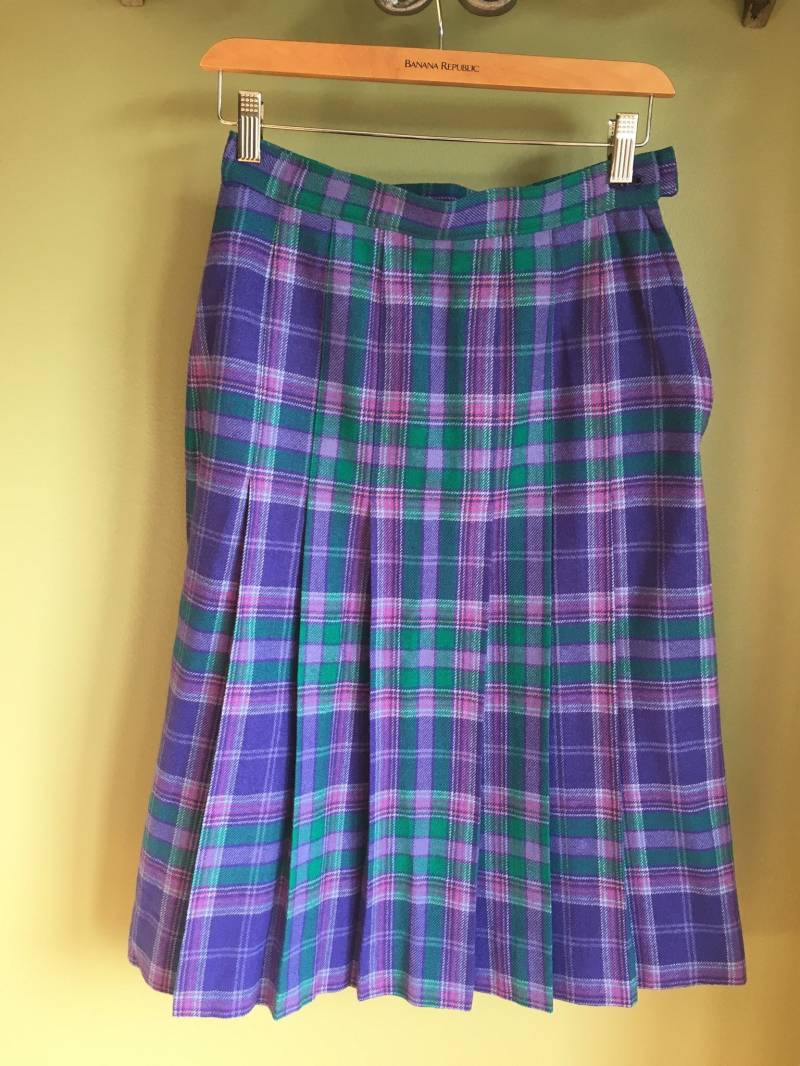 Miss Pendleton Karierter Faltenrock Aus Wolle, Größe 2 Miss Pendleton Karierter Faltenrock Aus Wolle, Größe 2 von MoorkashoP