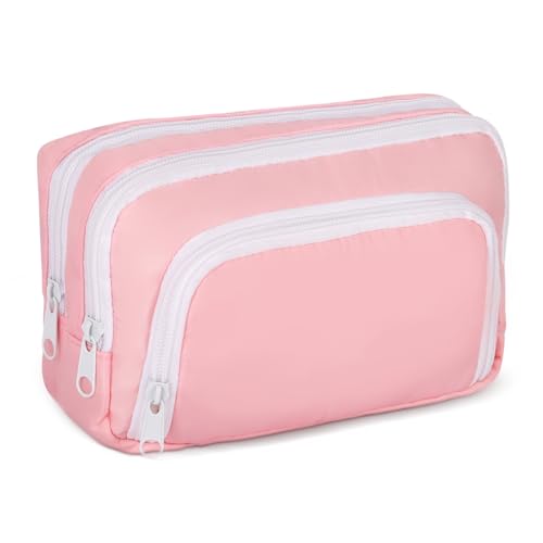 Moorle Federmäppchen Mäppchen mit 3 Fach, Groß Kapazität Federtasche Mädchen, Junge, Teenager für Schule Büro von Moorle