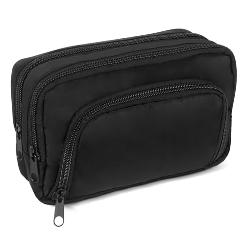 Moorle Federmäppchen Mäppchen mit 3 Fach, Groß Kapazität Federtasche Mädchen, Junge, Teenager für Schule Büro von Moorle