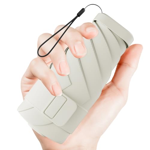 Moorrlii Mini Regenschirm, Pocket Taschenschirm Damen Kleiner Faltschirm Ultraleichter für Regen und Sonne UV-Blockierung Hochfeste Sonnenschutz Windabweisend und wasserdicht Tragbare Bequeme von Moorrlii
