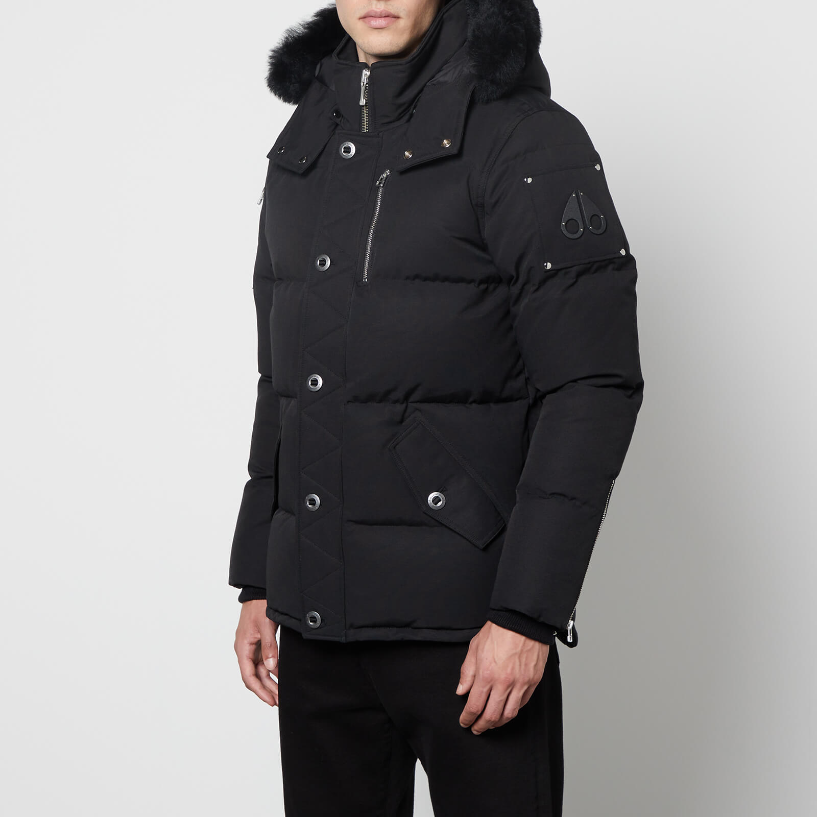 Moose Knuckles 3Q Shearling-Trimmed Nylon and Cotton-Blend Down Coat - L von Moose Knuckles