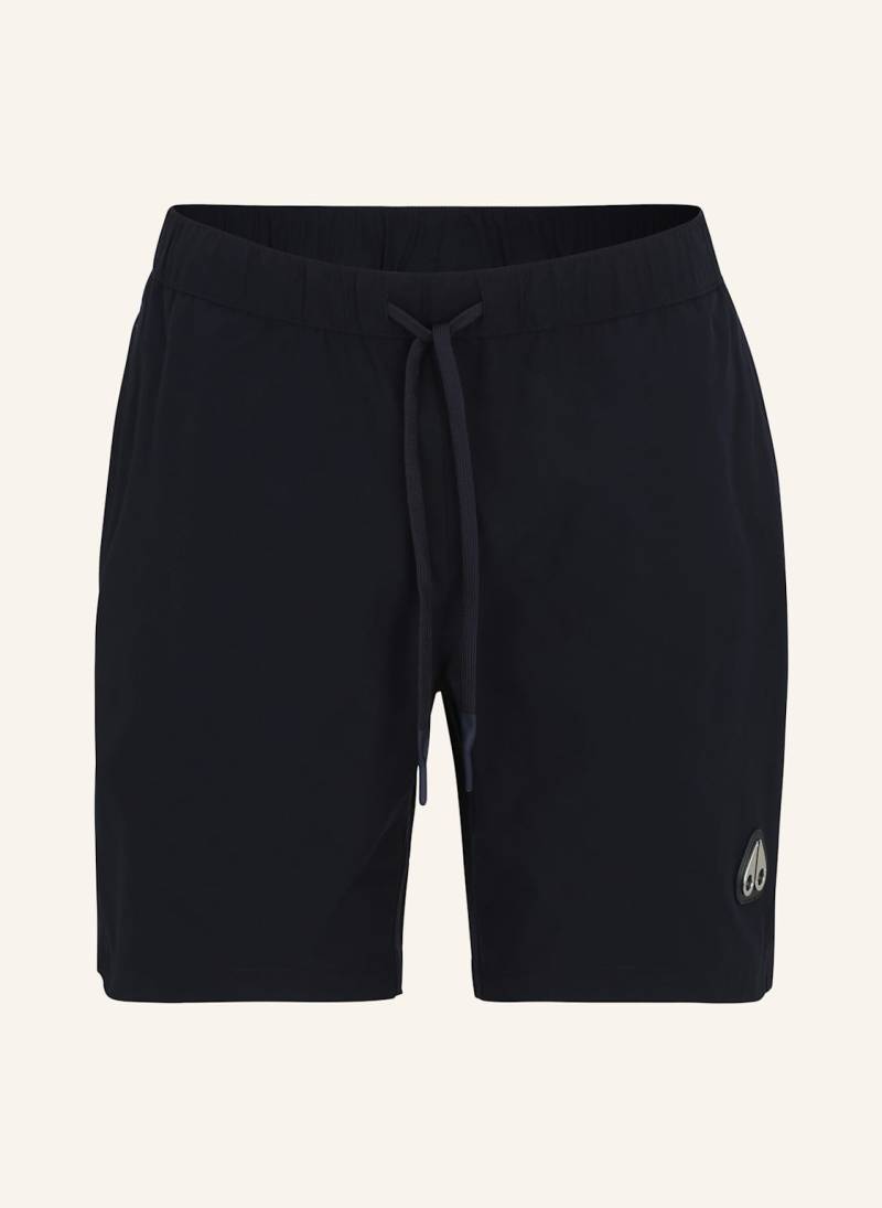 Moose Knuckles Badehose Logo blau von Moose Knuckles
