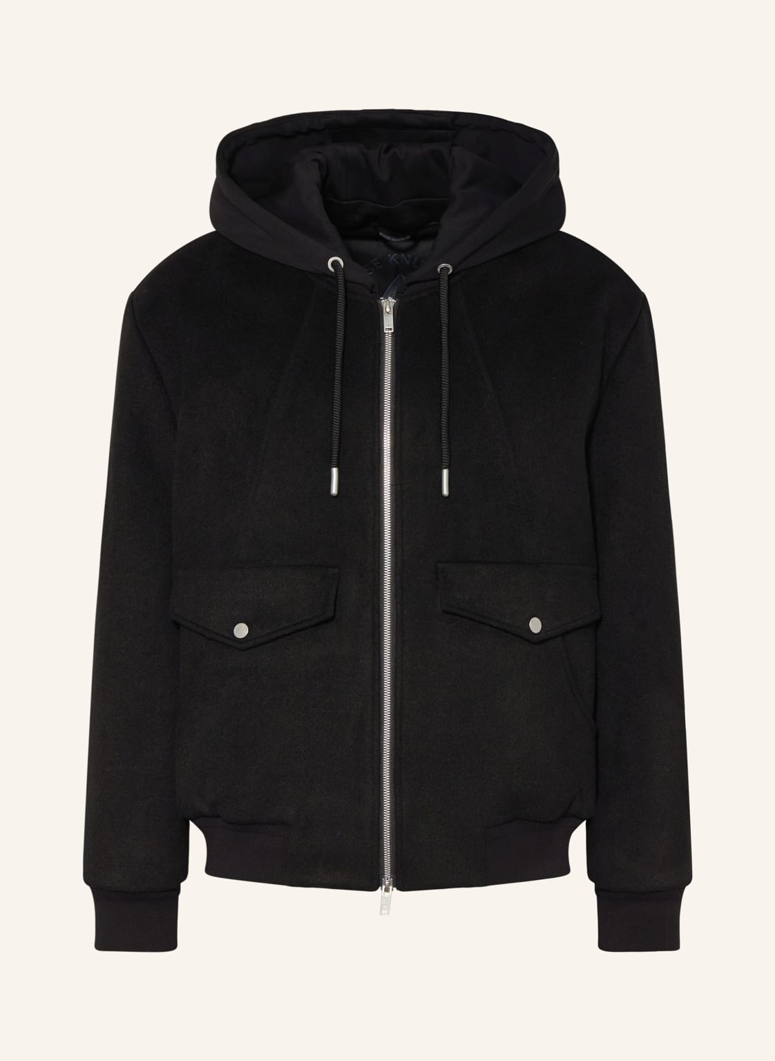 Moose Knuckles Blouson Elington Mit Abnehmbarer Kapuze schwarz von Moose Knuckles