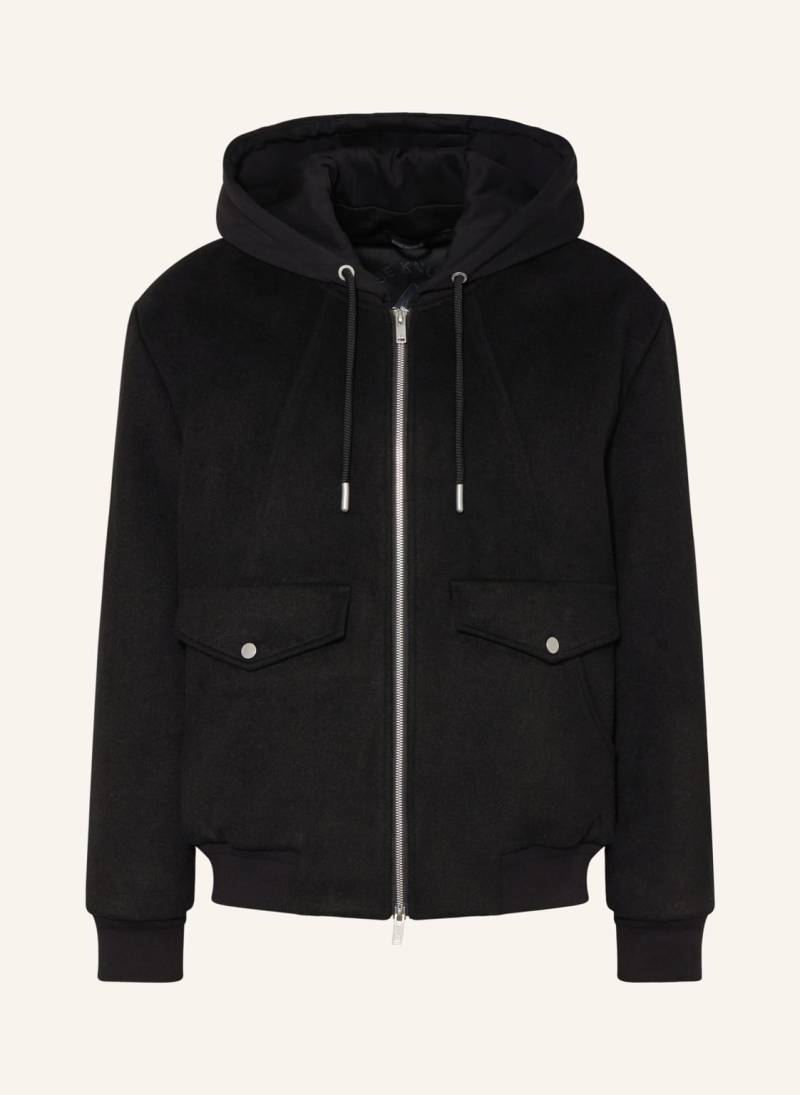 Moose Knuckles Blouson Elington Mit Abnehmbarer Kapuze schwarz von Moose Knuckles