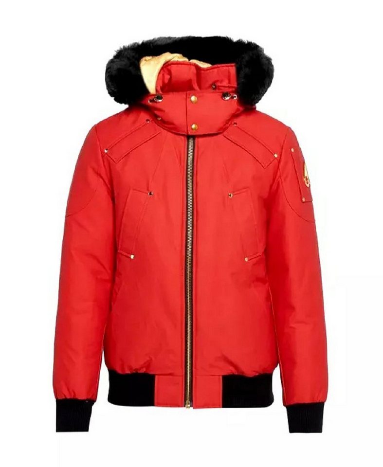 Moose Knuckles Bomberjacke MOOSE KNUCKLES LITTLE RAPIDS BOMBBER HERREN JACKE, abnehmbarer Kapuze, in Unifarbe von Moose Knuckles