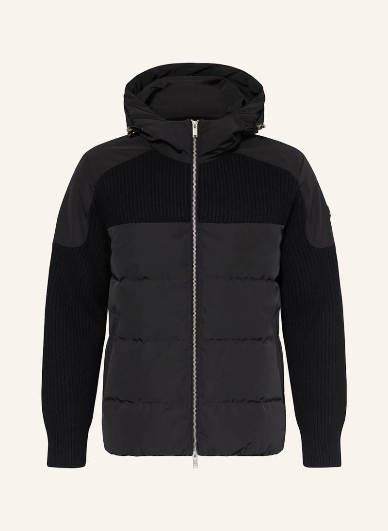 Moose Knuckles Daunenjacke Glenvale Im Materialmix schwarz von Moose Knuckles