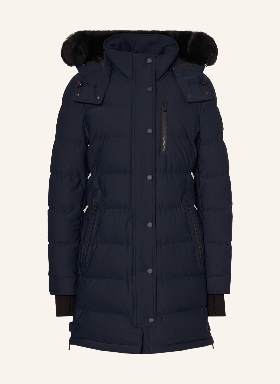 Moose Knuckles Daunenjacke Mit Echtfell blau von Moose Knuckles