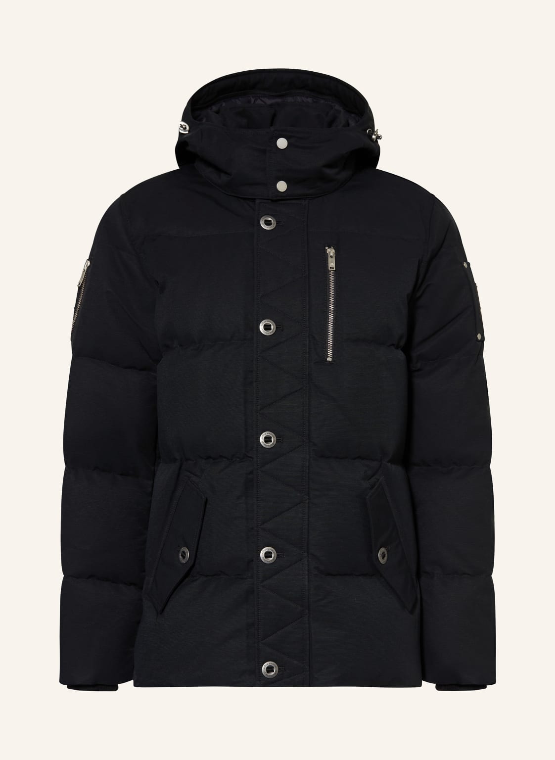 Moose Knuckles Daunenjacke Original 3q  Mit Abnehmbarer Kapuze schwarz von Moose Knuckles