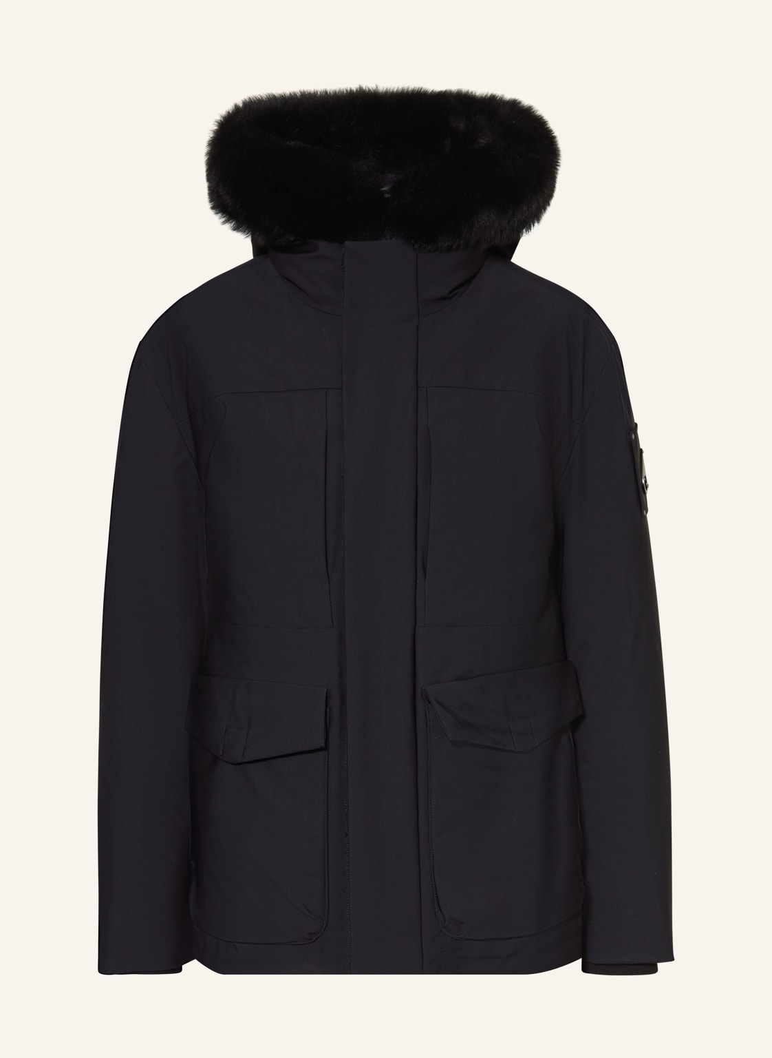 Moose Knuckles Daunenjacke Voltaire 3q Mit Abnehmbarer Kapuze schwarz von Moose Knuckles