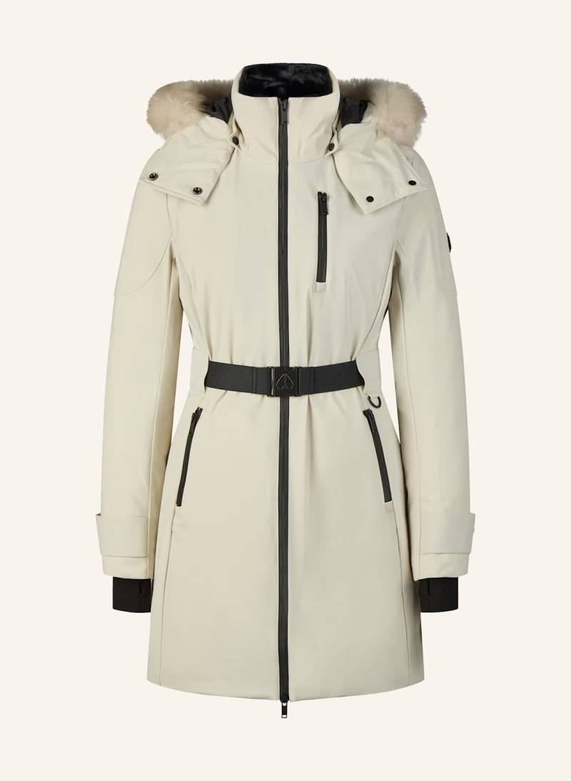 Moose Knuckles Daunenparka Wingrove Mit Kunstfell Und Abnehmbarer Kapuze beige von Moose Knuckles