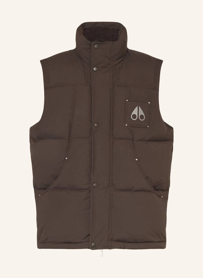 Moose Knuckles Daunenweste Everest braun von Moose Knuckles