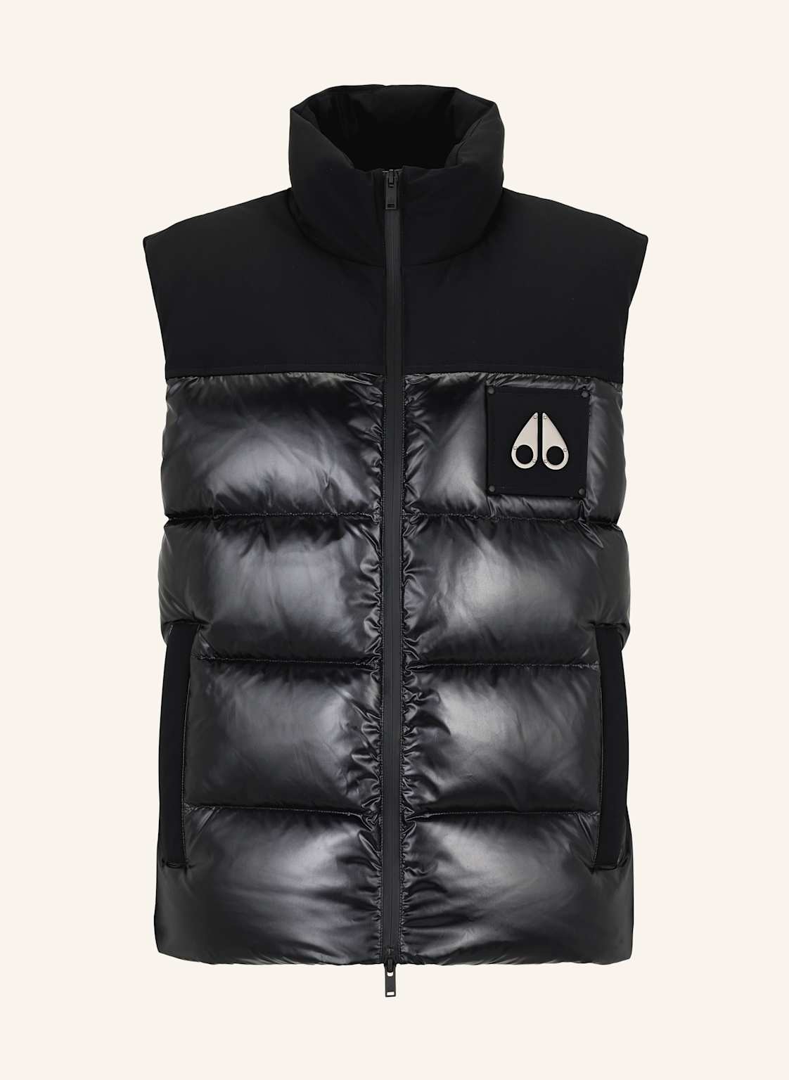 Moose Knuckles Daunenweste Victory Peak Im Materialmix schwarz von Moose Knuckles