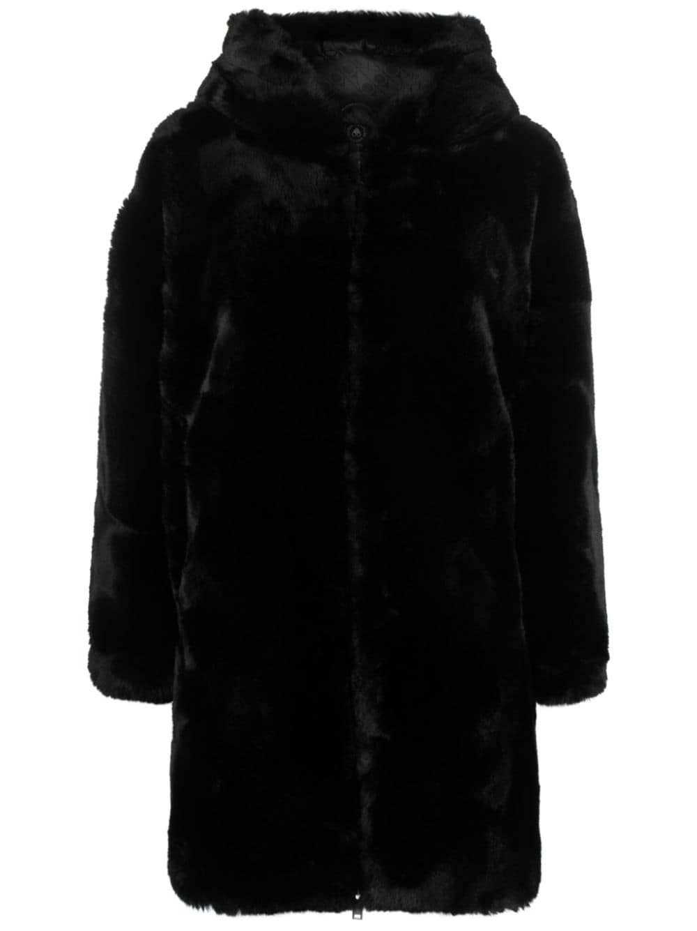 Moose Knuckles Kapuzenmantel aus Faux Fur - Schwarz von Moose Knuckles