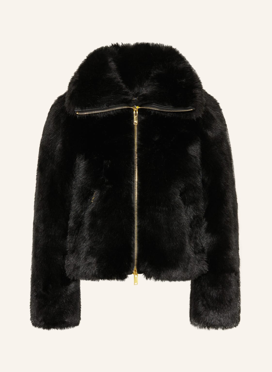 Moose Knuckles Kunstfell-Jacke Gold Series Sutton Bunny schwarz von Moose Knuckles