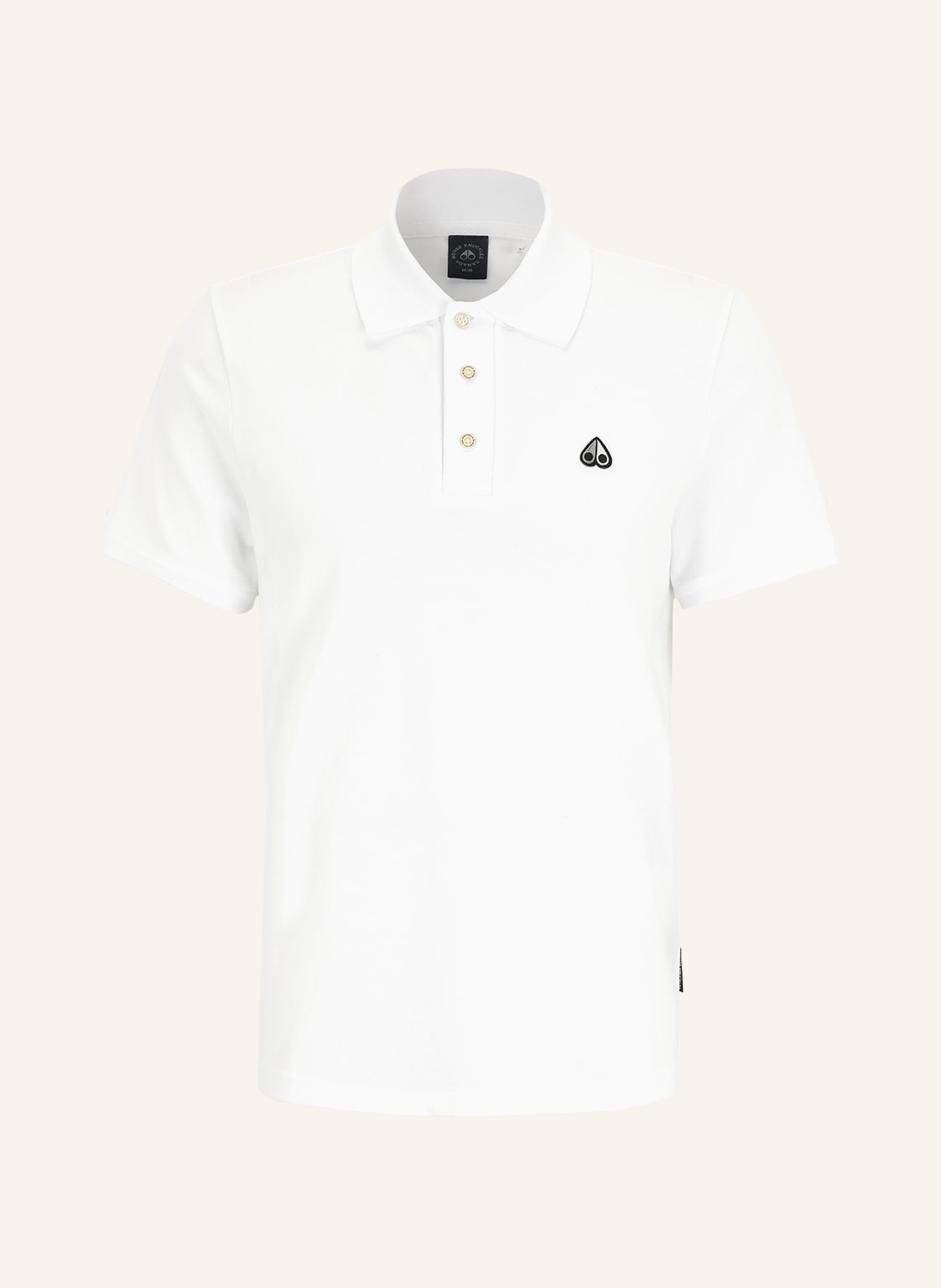 Moose Knuckles Poloshirt Pique weiss von Moose Knuckles