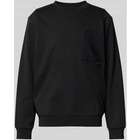 Moose Knuckles Sweatshirt mit gerippten Abschlüssen in Black, Größe XXL von Moose Knuckles