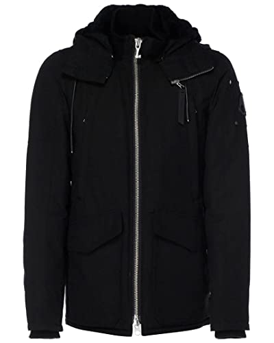 Moose Knuckles The Millstream Jacket in Black & Black Shearling von Moose Knuckles