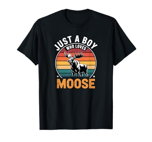 Jungen Elch T-Shirt Jungen Elch T-Shirt von Moose Shirts & Gifts for Boys