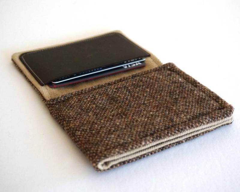 Geldbörse - Brauner Tweed von MooseAndPine
