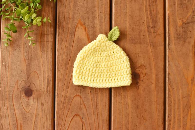 Zitronenmütze Baby Handgestrickte Babymütze Neugeborenen Strickmütze Frühchen Mütze Boyhat Name Offenbaren Zitrone von MooseTalesShop