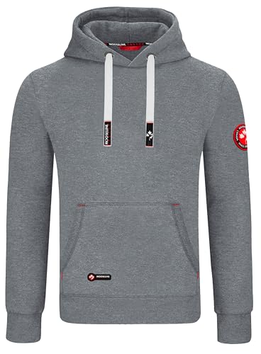 Mooseline Herren Hoodie Kapuzen Pullover Hoody Sweatshirt (Hellgrau, 2XL) … von Mooseline