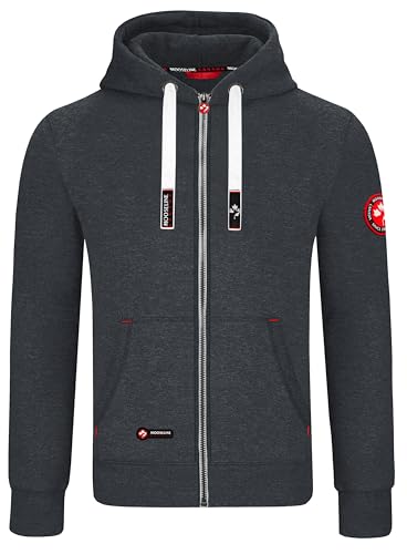 Mooseline Herren Sweatjacke Kapuzenjacke Trainingsjacke Hoodie mit Reißverschluss Sweat Jacke von Mooseline