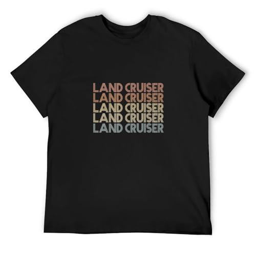 Land Cruiser T Shirt Mens with Cool Retro Style Design Black L Land Cruiser T Shirt Mens with Cool Retro Style Design Black L von Mootaa