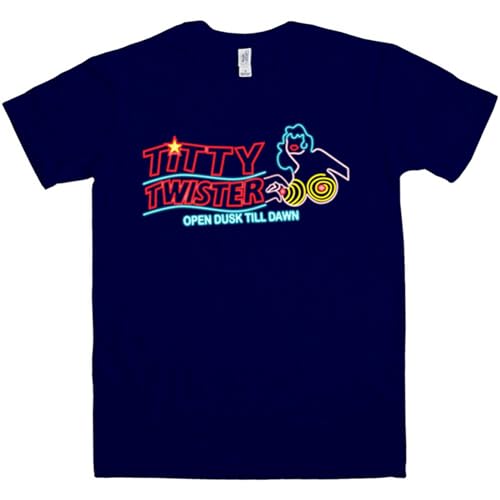 Mens T Shirt Titty Twister T Shirt Tees Navy XL von Mootaa