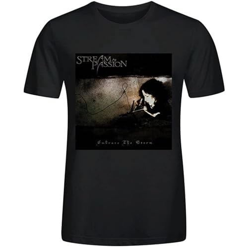 Stream of Passion Embrace The Storm Mens T Shirts Design Crew Neck Black XXL von Mootaa