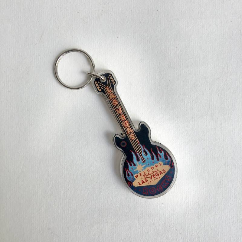 Vintage Schlüsselanhänger "Las Vegas", Gitarre, Las Vegas Rocks, Fabulous Vintage Schlüsselanhänger "Las Vegas", Gitarre, Las Vegas Rocks, Fabulous von MooviMusic
