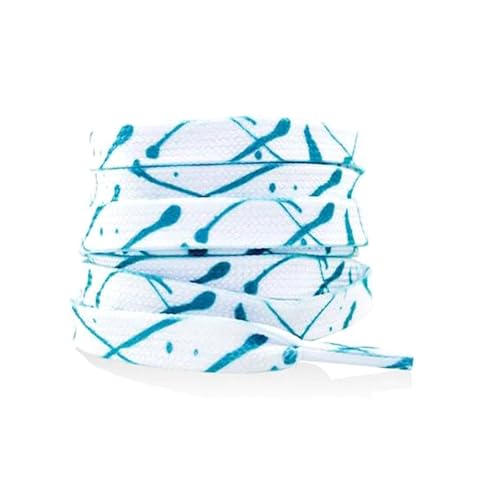 Mooybay 1 Paar, Länge 120–160 cm, flache Sneaker-Schnürsenkel mit Tintenspritzer, lässige Canvas-Schnürsenkel, geeignet für Herren- und Damenschuhe,140 cm von Mooybay