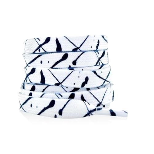 Mooybay 1 Paar, Länge 120–160 cm, flache Sneaker-Schnürsenkel mit Tintenspritzer, lässige Canvas-Schnürsenkel, geeignet für Herren- und Damenschuhe,160 cm Mooybay 1 Paar, Länge 120–160 cm, flache Sneaker-Schnürsenkel mit Tintenspritzer, lässige Canvas-Schnürsenkel, geeignet für Herren- und Damenschuhe,160 cm von Mooybay