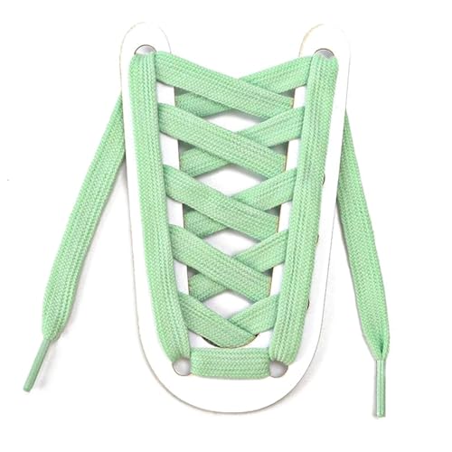 Mooybay 1 Paar 1 cm breite, flache Sport-Schnürsenkel aus Canvas, Schnürsenkel aus massiver Baumwolle für Freizeitschuhe von Männern und Frauen,120 cm von Mooybay